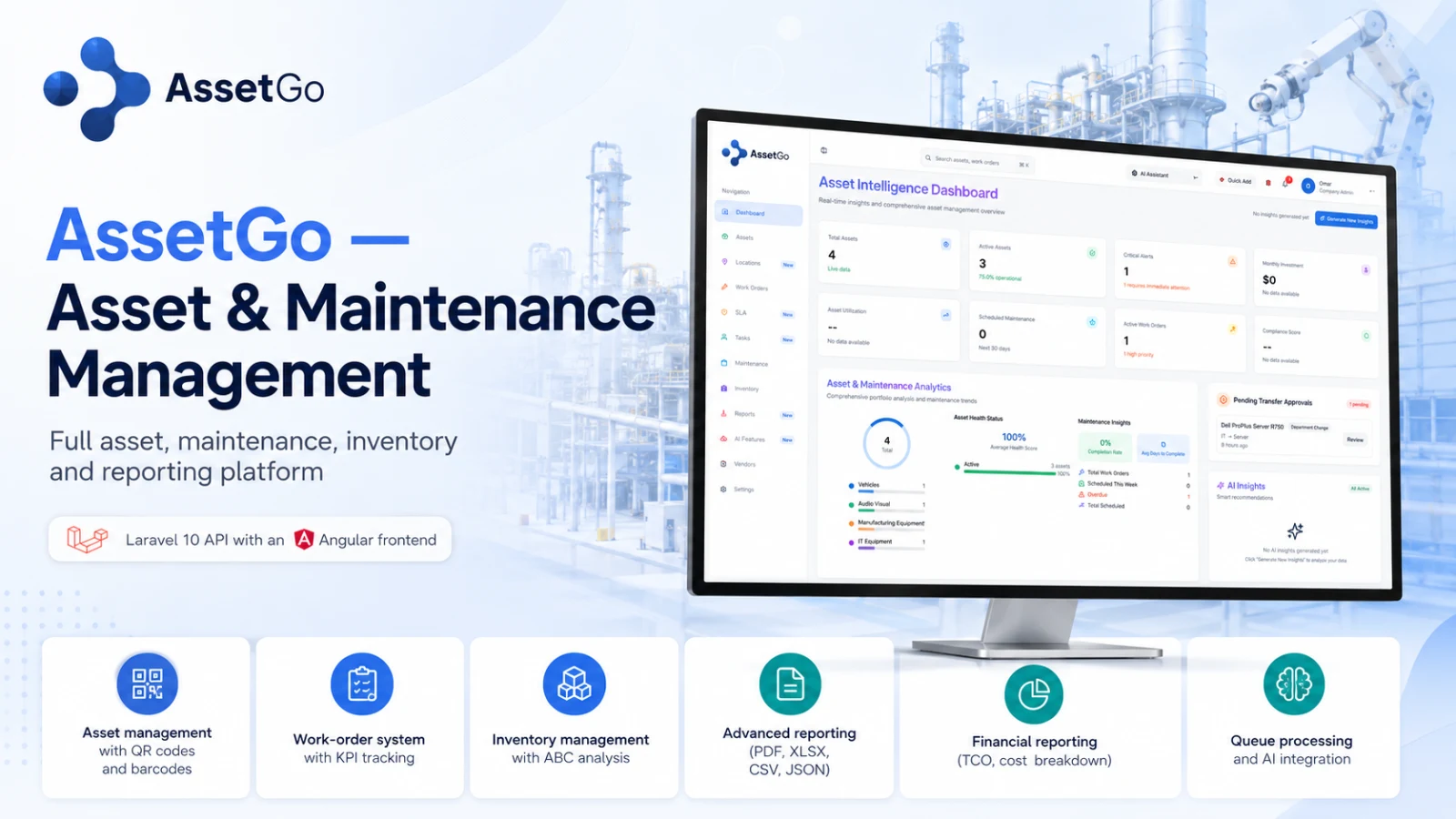 AssetGo — Asset & Maintenance Management