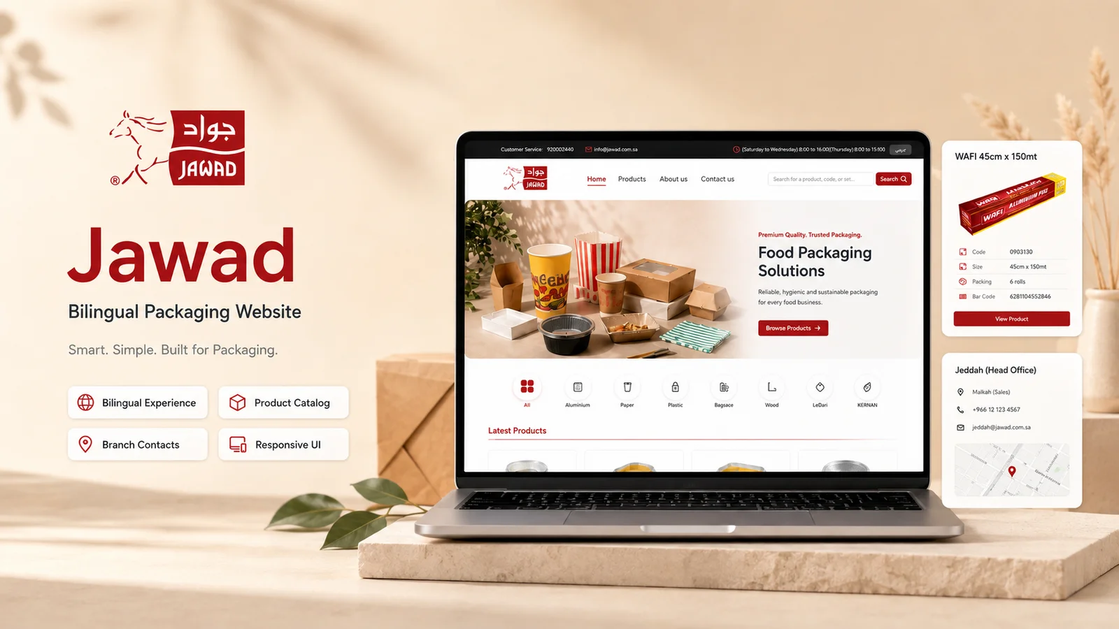 B2B Food Packaging Product Catalog Platform