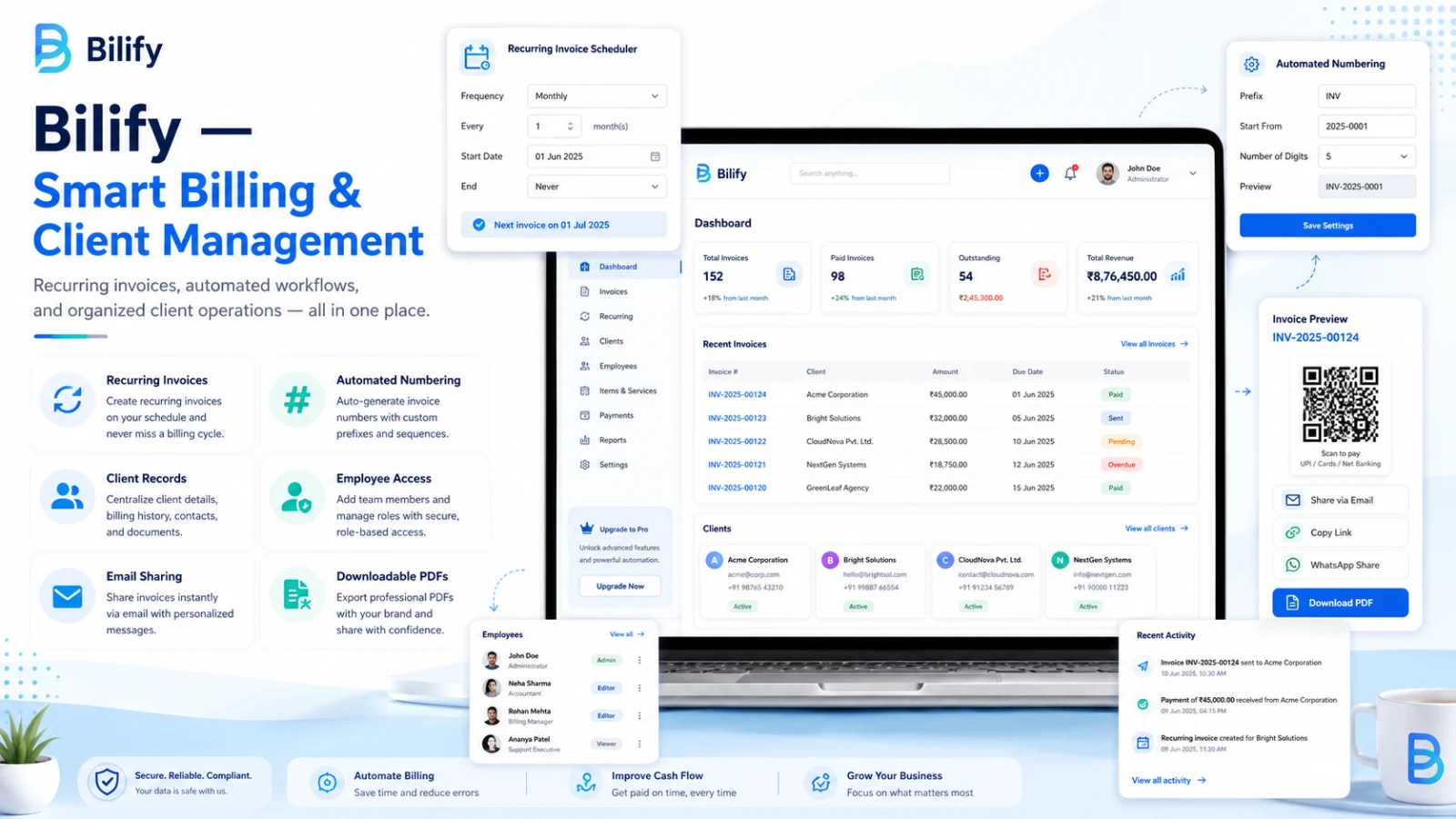 Bilify — Invoice Management — screenshot 2