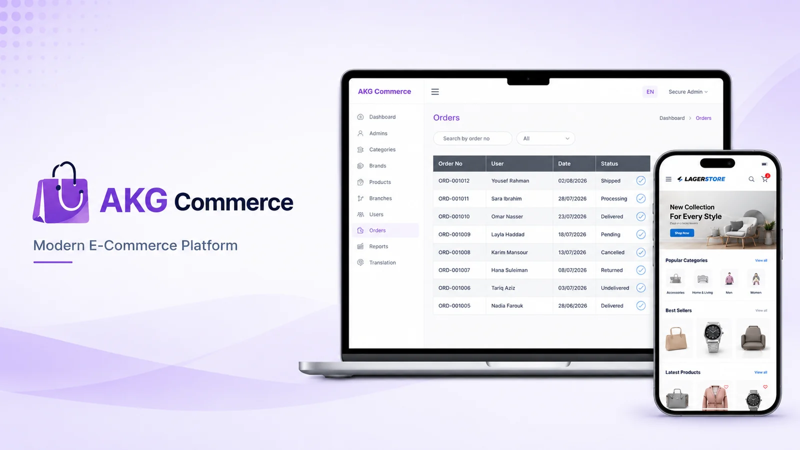 Bilingual E-Commerce & Retail Management Platform