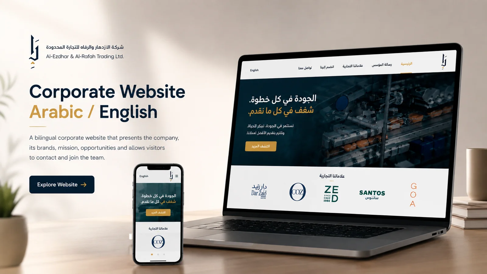 Hospitality Group Corporate Website & Brand Portfolio
