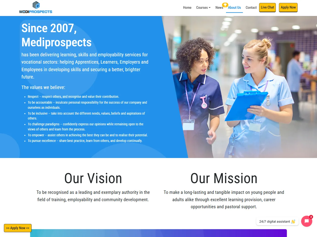 Mediprospects — Training Platform — screenshot 2