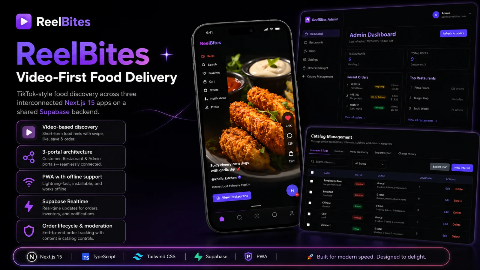 ReelBites — Video-First Food Delivery