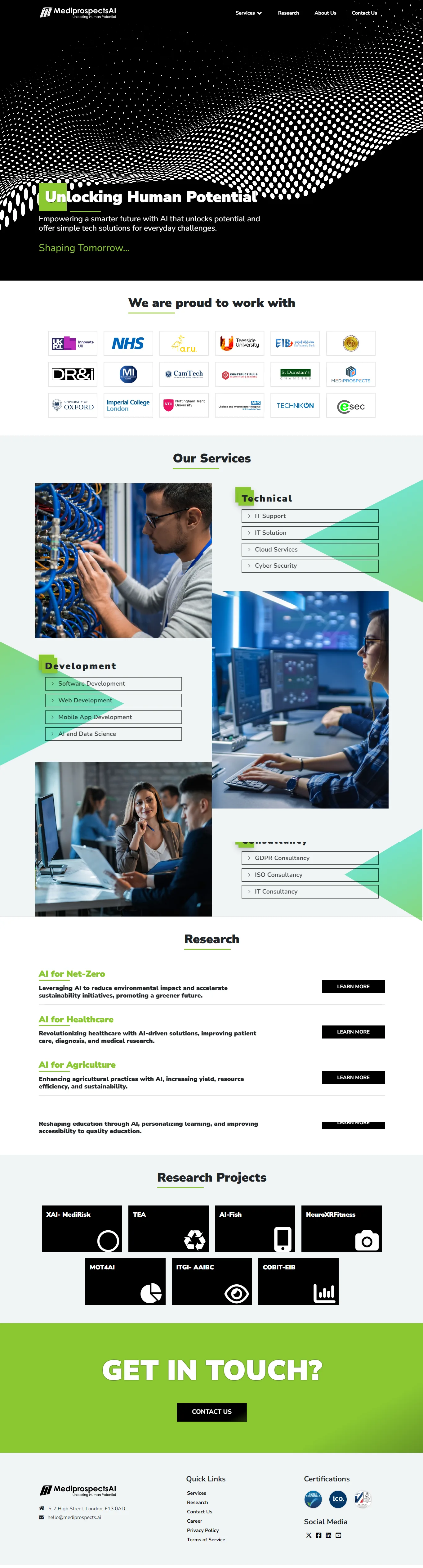 Mediprospects AI — Company Portfolio — screenshot 1