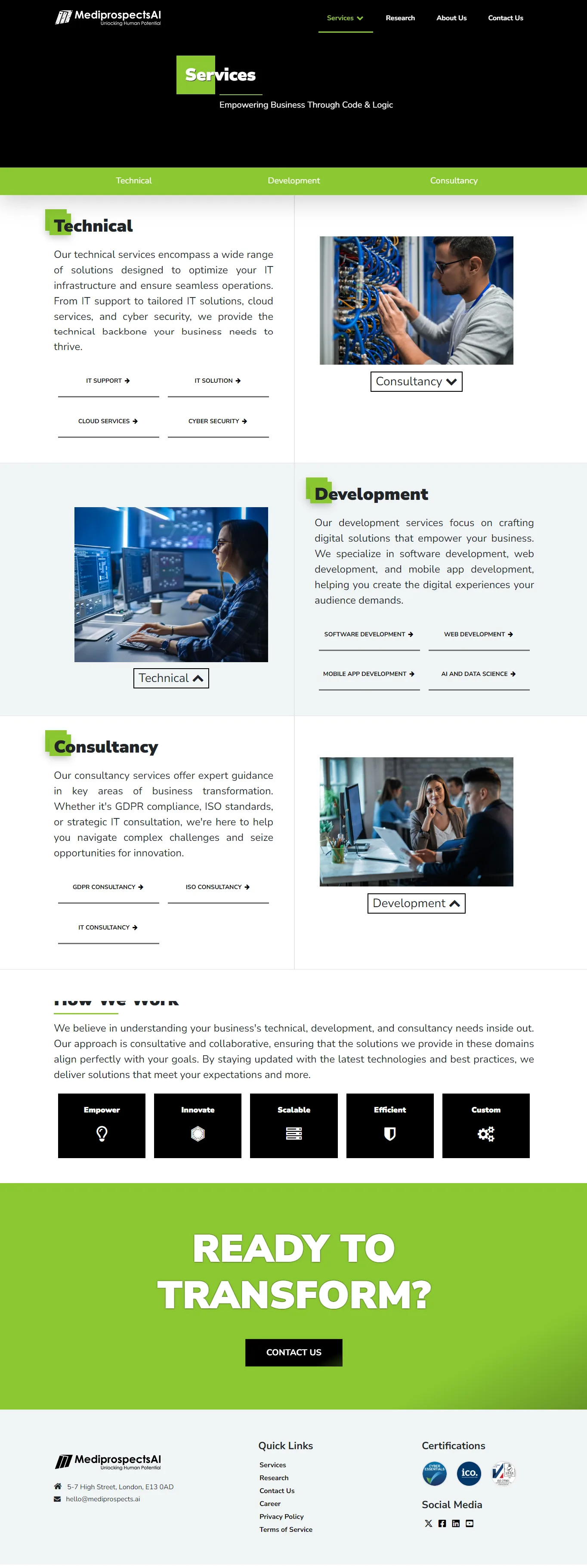 Mediprospects AI — Company Portfolio — screenshot 2